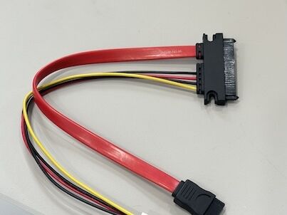 Slimline SATA Power & Data Cable Connector Harness – 7Pin Signal Cable with 4Pin Wire Power Connector for HDD / ODD / Server PCB