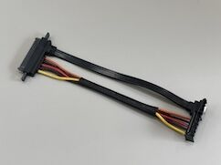 SATA 22Pin to Micro SATA Power Data Cable Connector – Flat Ribbon Electrical Wire Harness for SSD / Server Storage