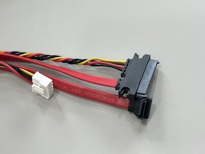 SATA 22Pin to Micro SATA Power Data Cable Connector – Flat Ribbon Electrical Wire Harness for SSD / Server Storage