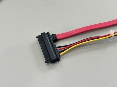 SATA 22Pin Power & Data Cable Connector – 7Pin SATA Male with 4Pin PCB Power Wire Harness for HDD / SSD / Server