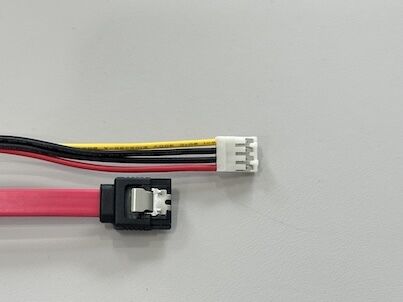 SATA 22Pin Power & Data Cable Connector – 7Pin SATA Male with 4Pin PCB Power Wire Harness for HDD / SSD / Server