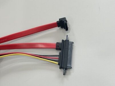 SATA 22Pin Power & Data Cable Connector – 7Pin SATA Male with 4Pin PCB Power Wire Harness for HDD / SSD / Server