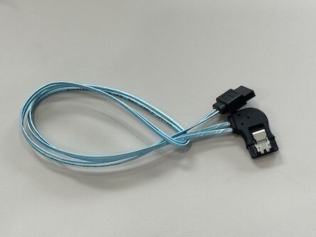 Right Angle to Straight SATA 7Pin Data Cable Connector – Shielded Serial ATA Wire for HDD / SSD / Server Transmission