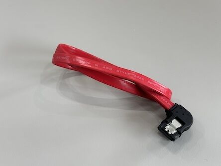 Right Angle SATA 7Pin Data Cable Connector – Red Flat Wire for HDD / SSD / Server Signal Transmission
