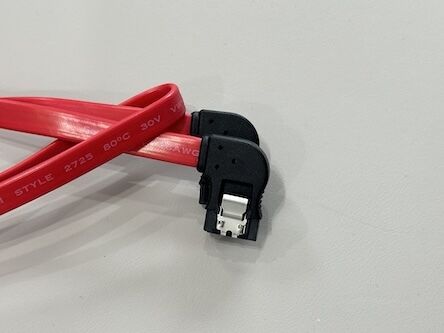 Right Angle SATA 7Pin Data Cable Connector – Red Flat Wire for HDD / SSD / Server Signal Transmission