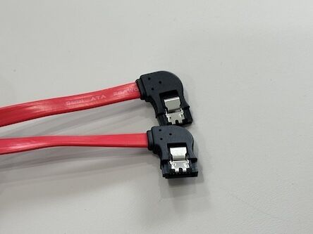 Right Angle SATA 7Pin Data Cable Connector – Red Flat Wire for HDD / SSD / Server Signal Transmission