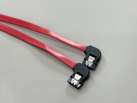 Right Angle SATA 7Pin Data Cable Connector – Red Flat Wire for HDD / SSD / Server Signal Transmission