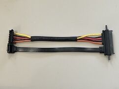 SATA 15Pin Power Connector Y Splitter Cable – 1 to 2 Female Electrical Wire Harness for HDD / SSD / Server Power Distribution