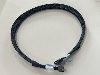 Braided SATA 7Pin Data Cable Connector – Right Angle to Right Angle Shielded Wire for HDD / SSD / Gaming PC / Server