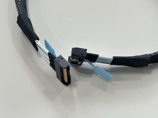 Braided SATA 7Pin Data Cable Connector – Right Angle to Right Angle Shielded Wire for HDD / SSD / Gaming PC / Server