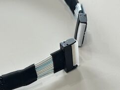 Mini SAS HD to U.2 NVMe SSD Connector Cable – SFF-8643 to SFF-8639 Braided Wire Harness for Server Storage