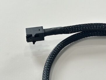 4Pin Fan Connector Sleeved Extension Cable – 2.54 mm Pitch Electrical Wire Harness for PC Case / Server Cooling