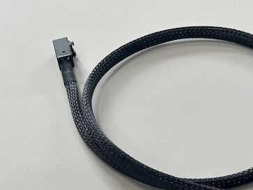 4Pin Fan Connector Sleeved Extension Cable – 2.54 mm Pitch Electrical Wire Harness for PC Case / Server Cooling