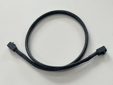 4Pin Fan Connector Sleeved Extension Cable – 2.54 mm Pitch Electrical Wire Harness for PC Case / Server Cooling