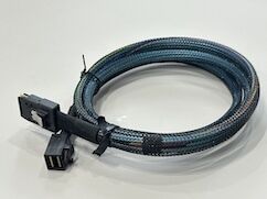 Mini SAS HD SFF-8643 to SFF-8643 High-Speed Cable Connector Assembly 1m | Internal Server Storage Signal & Power Wire Harness