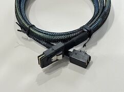Mini SAS HD SFF-8643 to SFF-8643 High-Speed Cable Connector Assembly 1m | Internal Server Storage Signal & Power Wire Harness