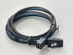 Mini SAS HD SFF-8643 to SFF-8643 High-Speed Cable Connector Assembly 1m | Internal Server Storage Signal & Power Wire Harness