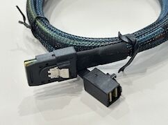 Mini SAS HD SFF-8643 to SFF-8643 High-Speed Cable Connector Assembly 1m | Internal Server Storage Signal & Power Wire Harness