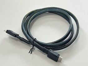 SFF-8654 8i to SFF-8654 8i High-Speed Mini SAS HD Connector Cable, 1.0 m 32AWG 85 Ω Braided Assembly