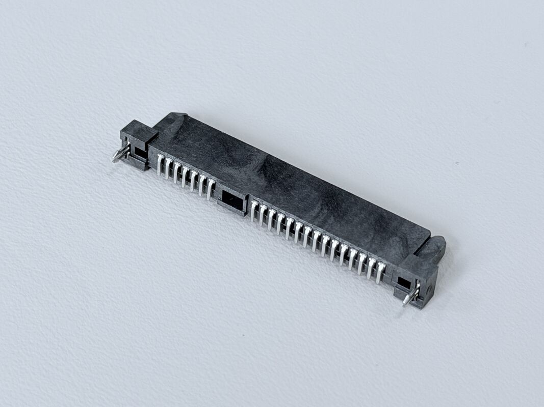 SATA 22P Female Connector | Pin SMT PCB Terminal Connector | G/F Gold-Plated Electrical Signal Female Connector for Server, Automotive, Wire Cable Applications