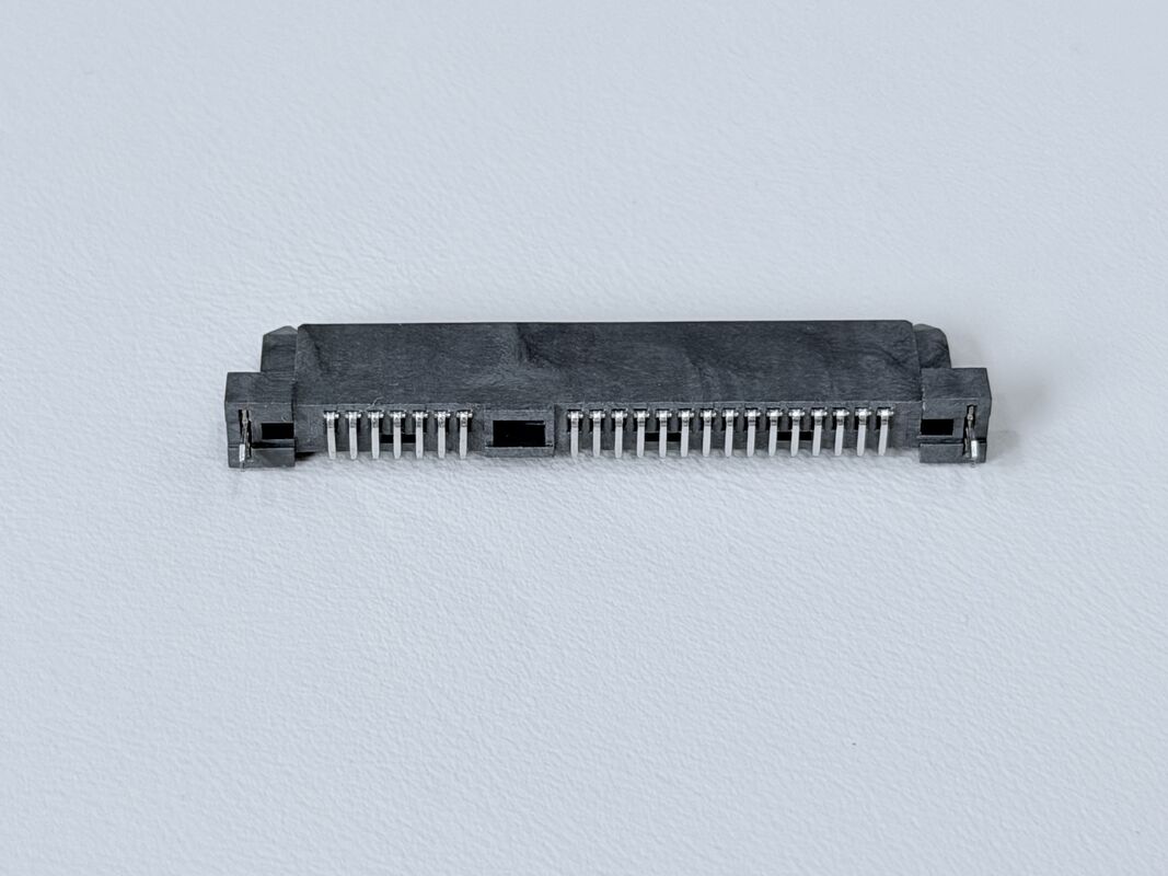 SATA 22P Female Connector | Pin SMT PCB Terminal Connector | G/F Gold-Plated Electrical Signal Female Connector for Server, Automotive, Wire Cable Applications