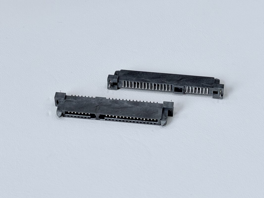 SATA 22P Female Connector | Pin SMT PCB Terminal Connector | G/F Gold-Plated Electrical Signal Female Connector for Server, Automotive, Wire Cable Applications