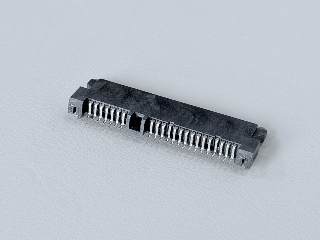 SATA 22P Female Connector | Pin SMT PCB Terminal Connector | G/F Gold-Plated Electrical Signal Connector for Server, Automotive, Wire Cable & Power Transmission