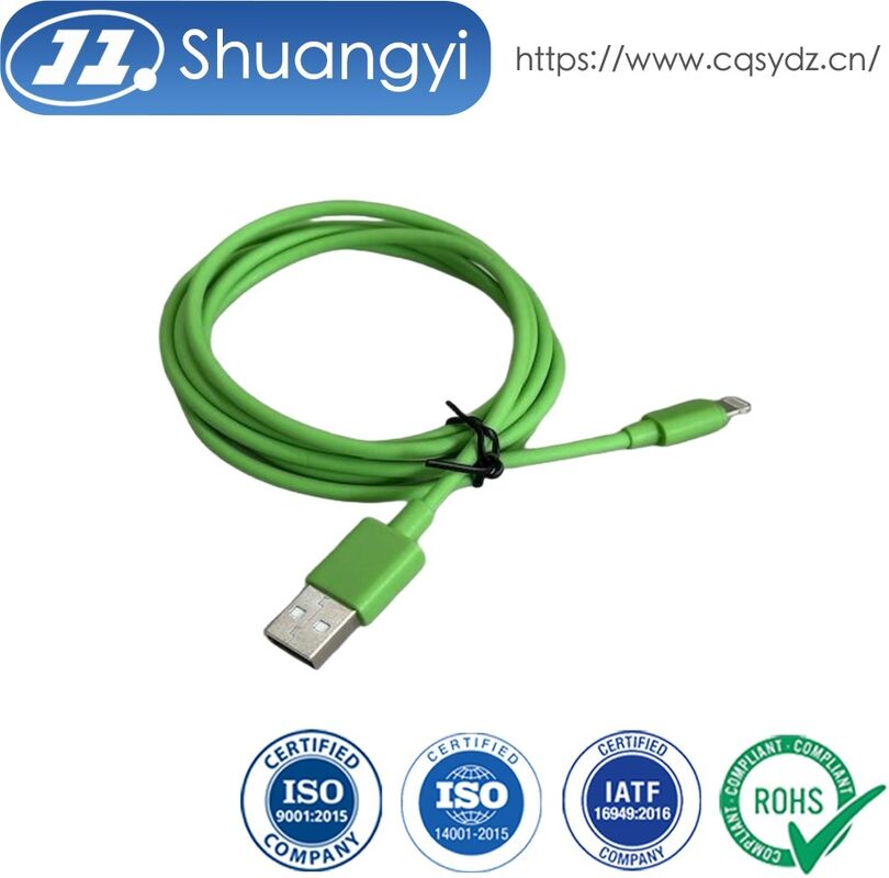 USB-A to Lightning Power & Data Cable Connector, Flexible Charging Wire for Mobile Phone & Tablet