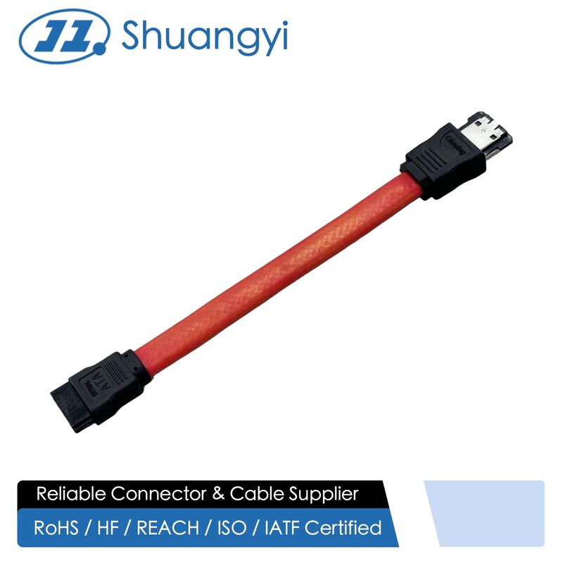 eSATA to SATA 7-Pin Data Connector Cable – Latching Serial ATA Transmission Wire for HDD/SSD, DVR, Industrial PC and Server Storage