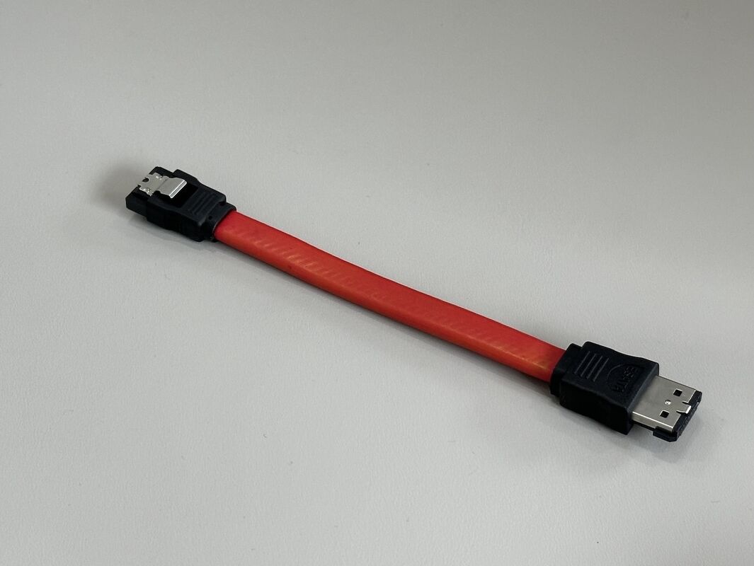 eSATA to SATA 7-Pin Data Connector Cable – Latching Serial ATA Transmission Wire for HDD/SSD, DVR, Industrial PC and Server Storage