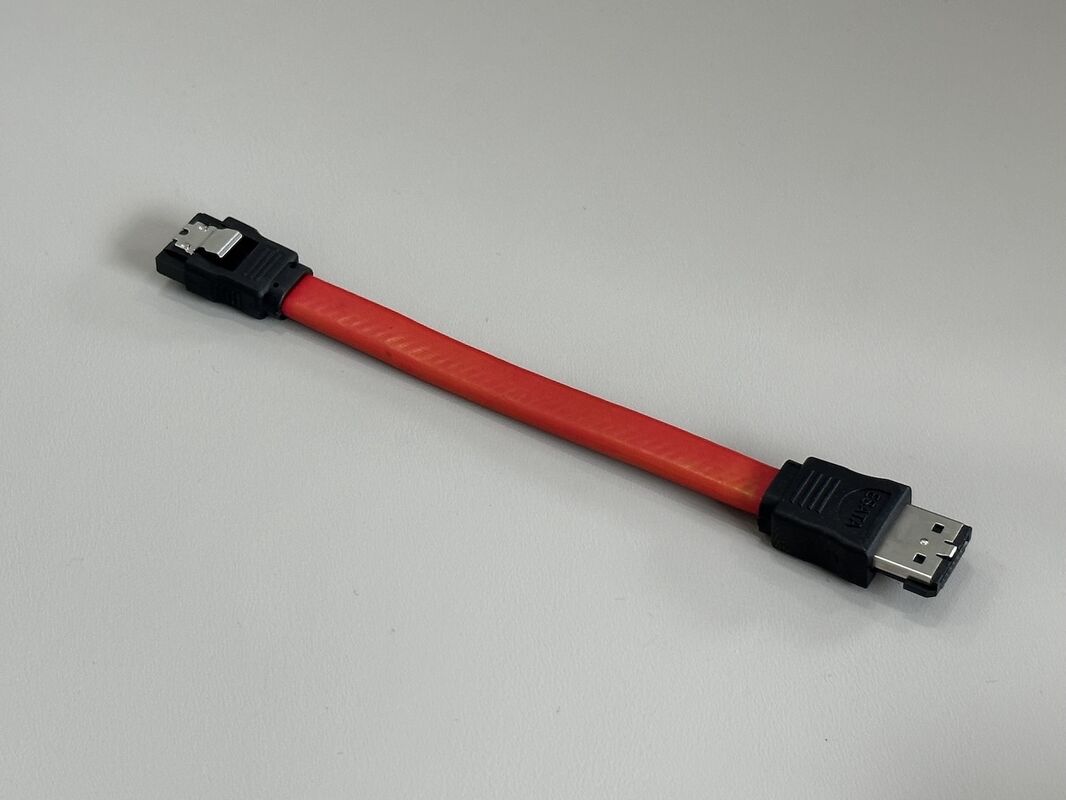 eSATA to SATA 7-Pin Data Connector Cable – Latching Serial ATA Transmission Wire for HDD/SSD, DVR, Industrial PC and Server Storage