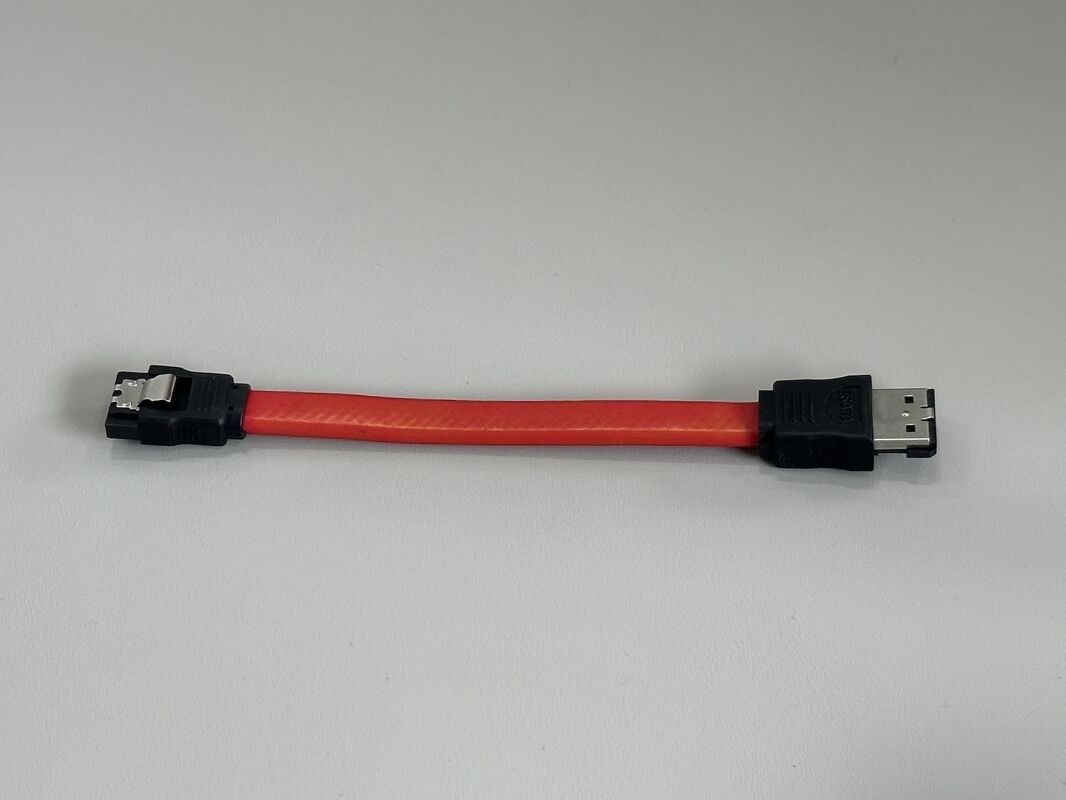 eSATA to SATA 7-Pin Data Connector Cable – Latching Serial ATA Transmission Wire for HDD/SSD, DVR, Industrial PC and Server Storage