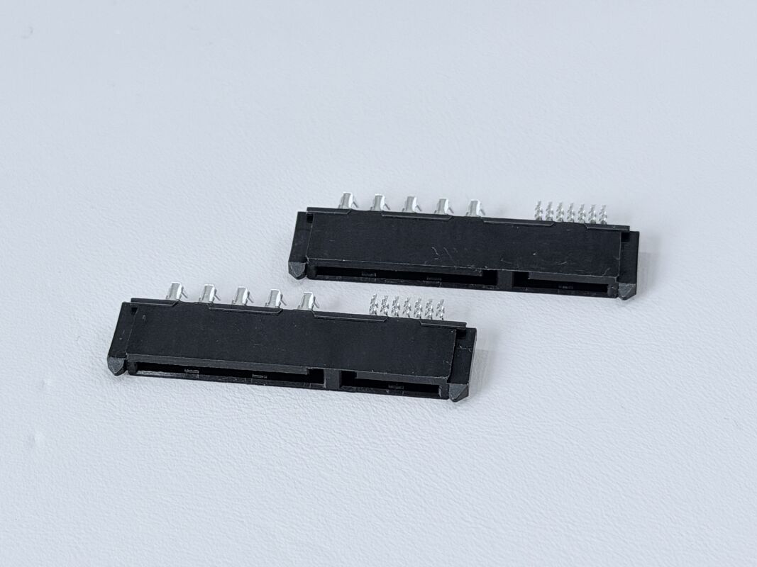 SATA 22P Female Connector | Pin SMT PCB Terminal Connector | G/F Gold-Plated Electrical Signal Connector for Server, Automotive, Wire Cable & Power Transmission