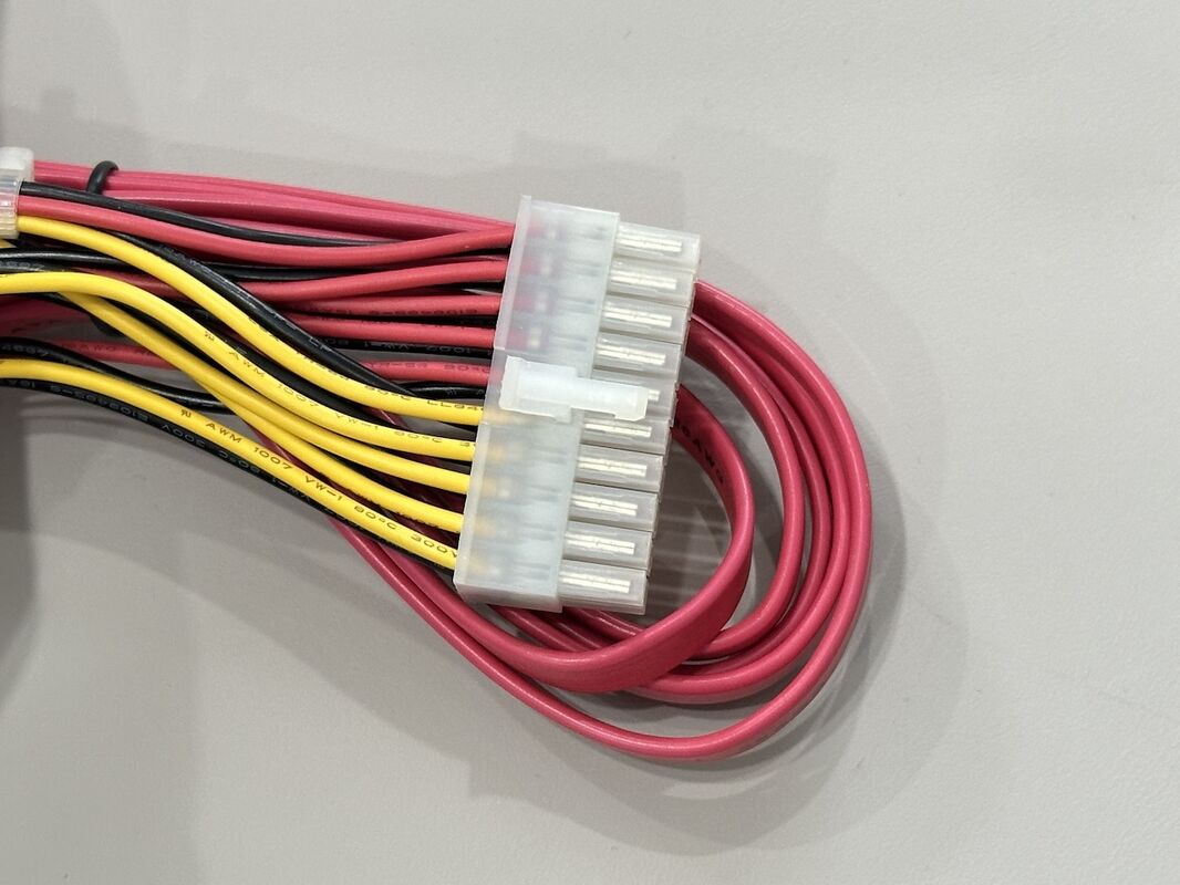 Multi-Drop SATA Power & Signal Wire Harness Connector Assembly for HDD/SSD, 4P to Multi-SATA Cable