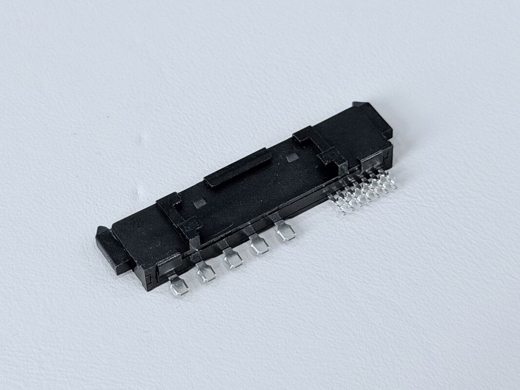 SATA 22-Pin Female Connector Series, 15P Reverse-Cup Type, 180° SMT, Gold-Plated G/F, Electronic Signal & Power Transmission Connector for Server, Automotive & PCB Applications