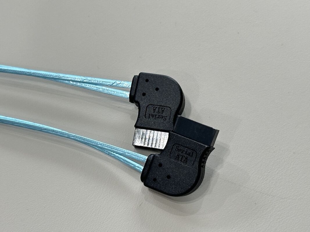 Right-Angle SATA 7Pin High-Speed Data Cable Connector Assembly for Server HDD Signal Transmission