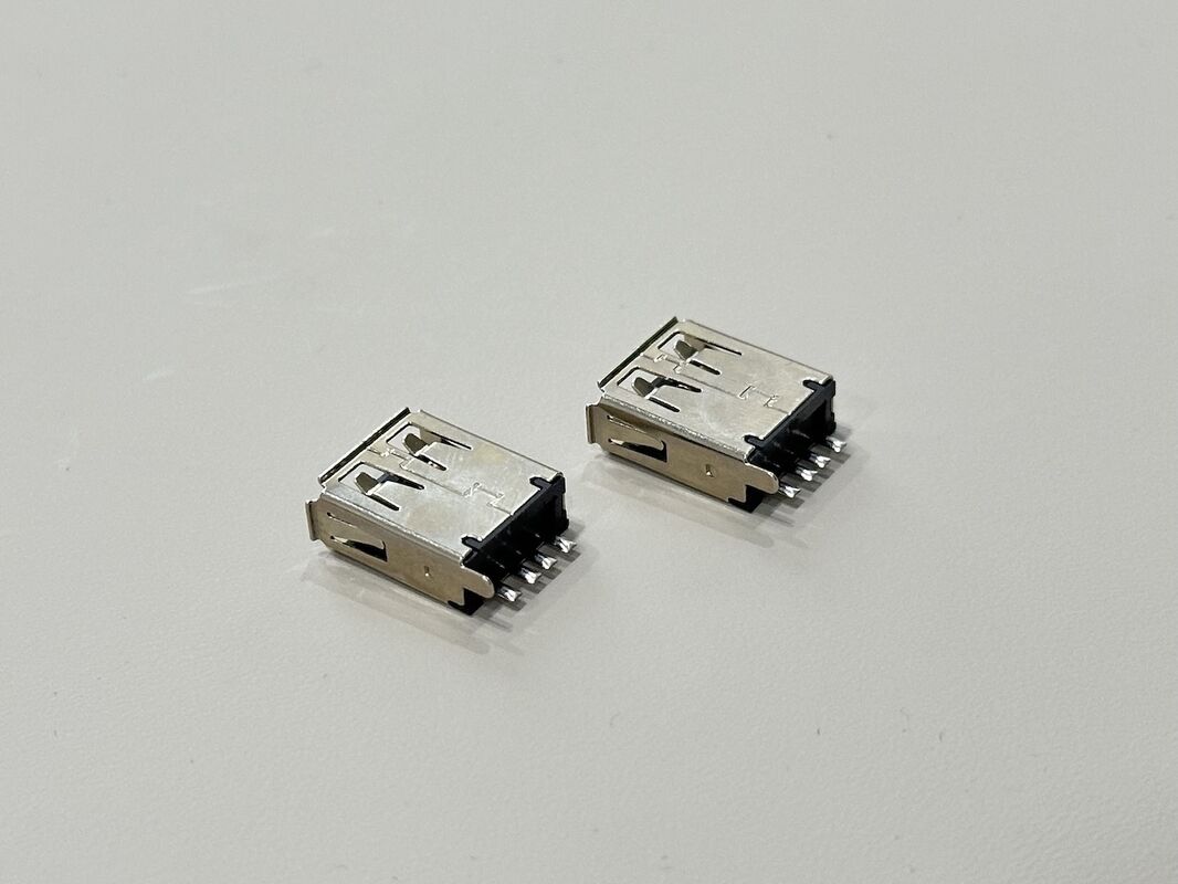 USB 2.0 Type-A Female PCB Connector 4 Pin Electrical Signal Connector