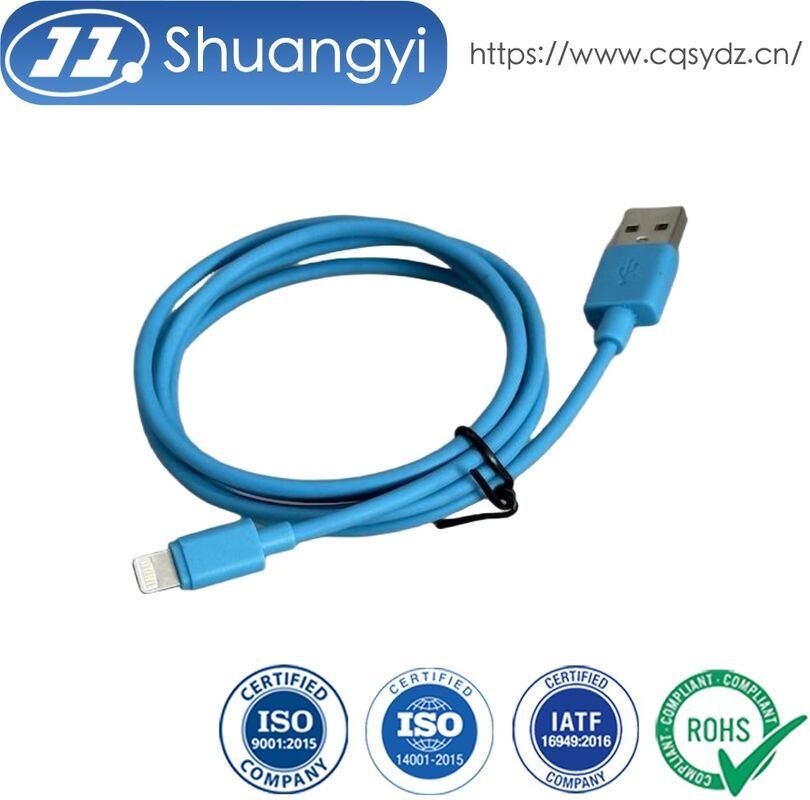 Lightning to USB-A Charging Cable Connector – PVC Wire for Mobile Power & Data Transmission