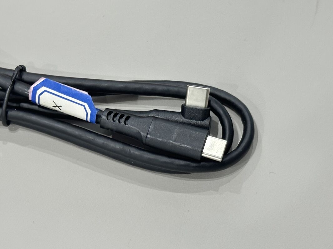 USB Type-C to USB Type-C Right-Angle Power & Data Cable Connector