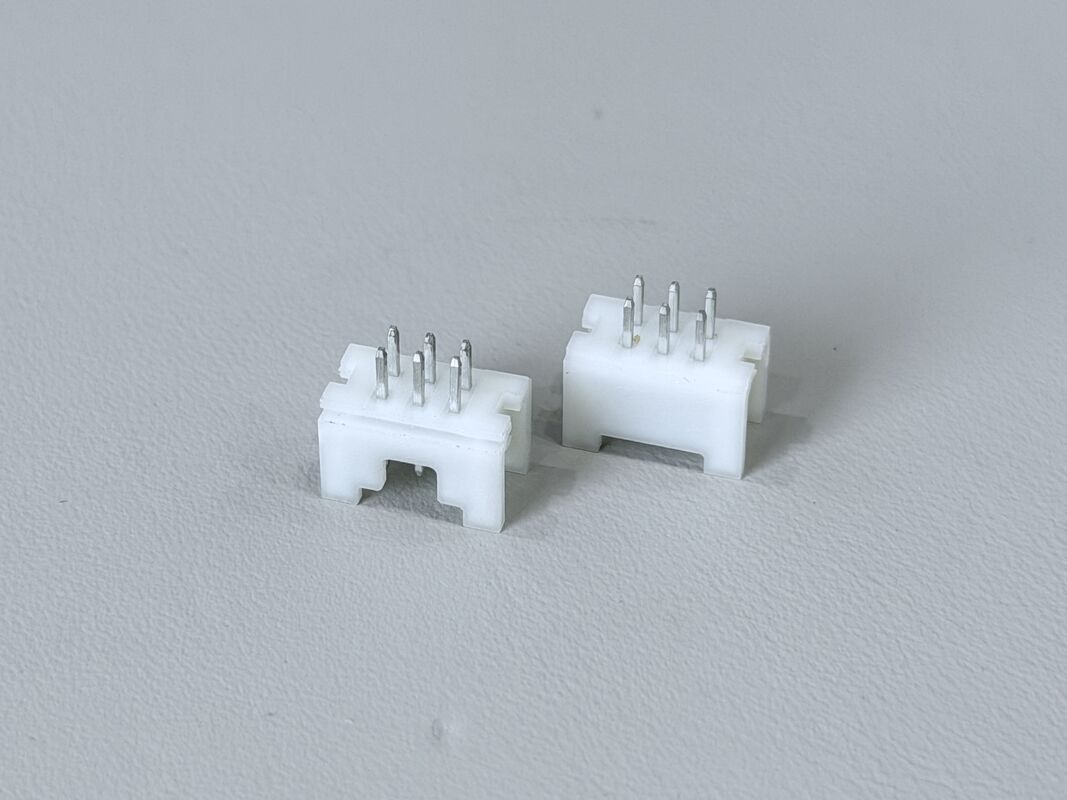 2.00mm Pitch Dual-Row Right-Angle Pin Header Connector | 2×3P 6 PIN PCB Electronic Signal Connector for Automotive, Server & Power Applications