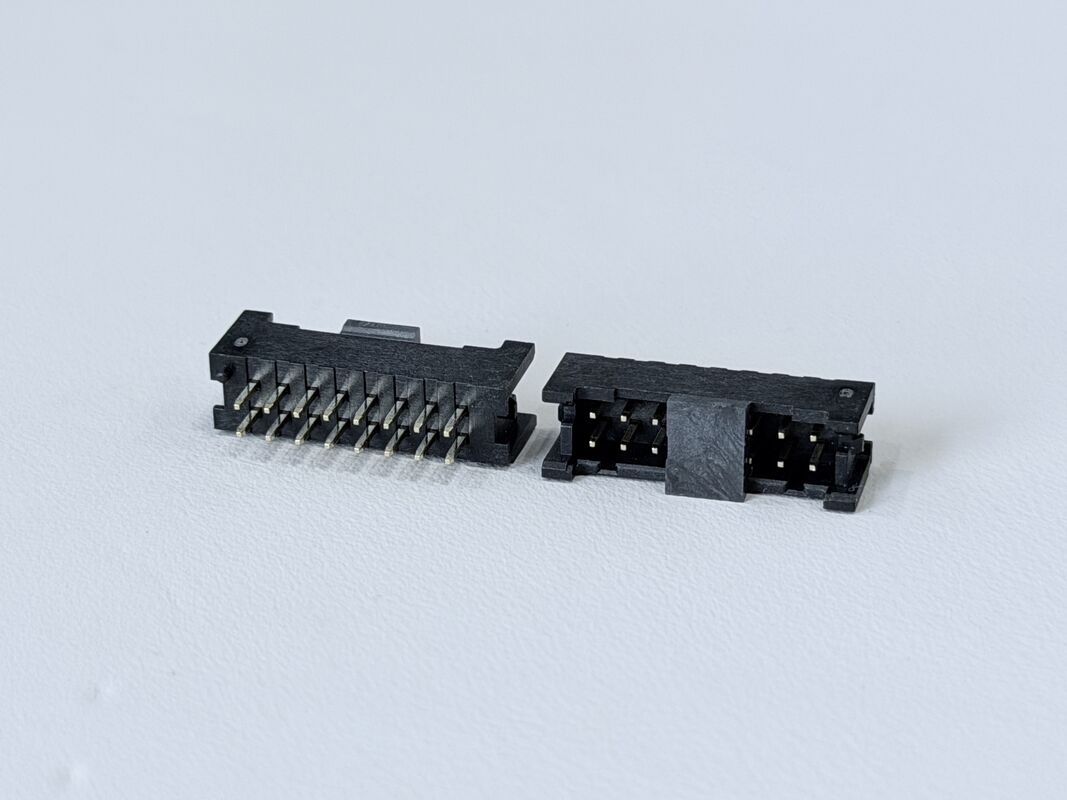 2×8 Pin Header Connector 2.00mm Pitch | Vertical PCB Mount with Post | Gold-Finished Electronic Signal Connector for PCB, Server, Automotive & Industrial Applications