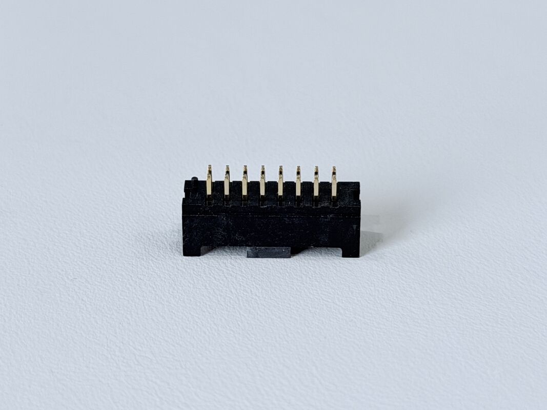 2×8 Pin Header Connector 2.00mm Pitch | Vertical PCB Mount with Post | Gold-Finished Electronic Signal Connector for PCB, Server, Automotive & Industrial Applications