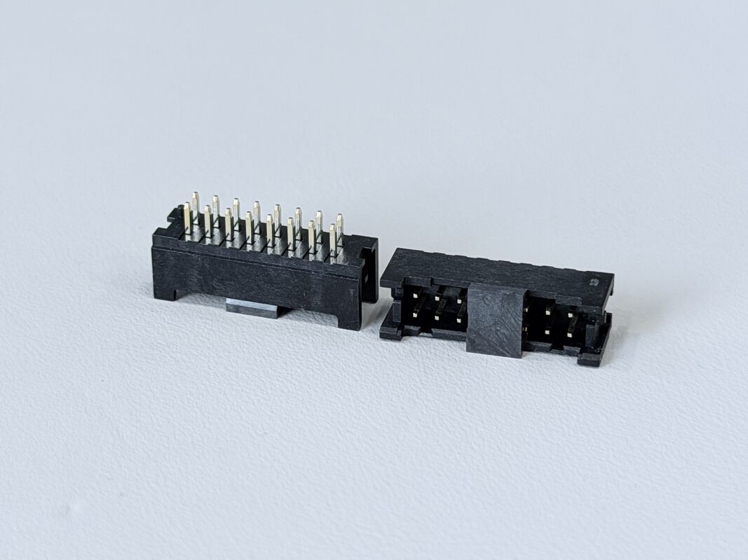 2×8 Pin Header Connector 2.00mm Pitch | Vertical PCB Mount with Post | Gold-Finished Electronic Signal Connector for PCB, Server, Automotive & Industrial Applications