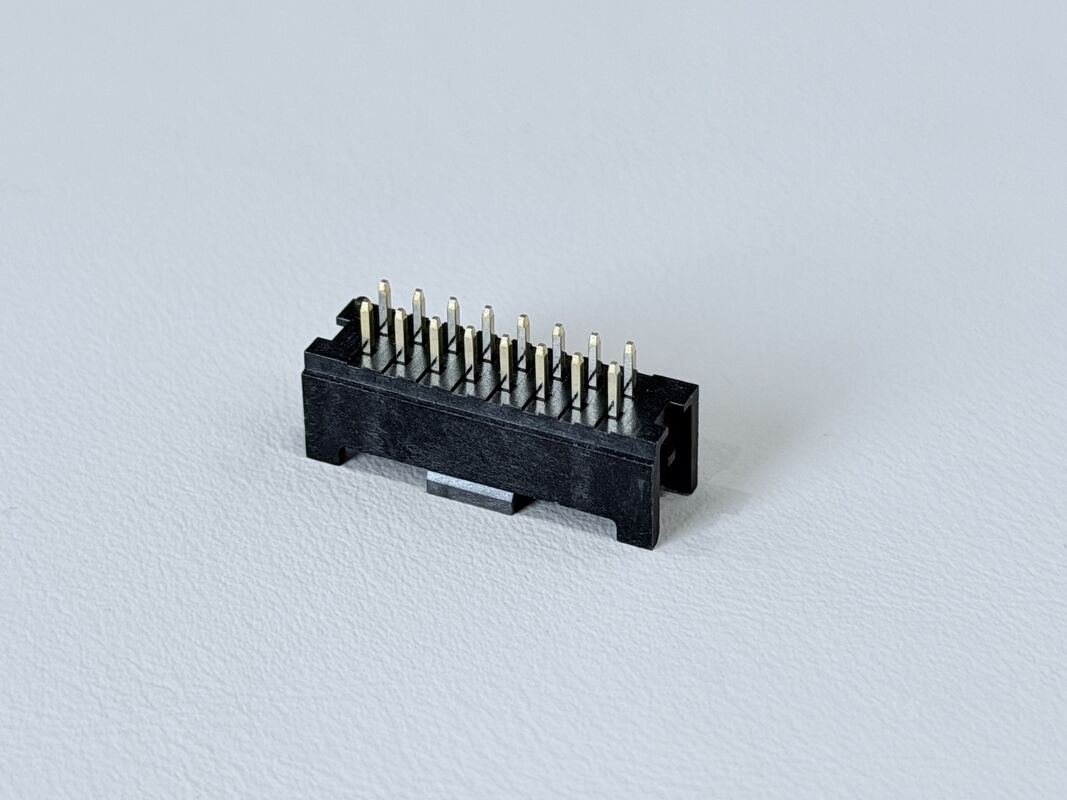2×8 Pin Header Connector 2.00mm Pitch | Vertical PCB Mount with Post | Gold-Finished Electronic Signal Connector for PCB, Server, Automotive & Industrial Applications