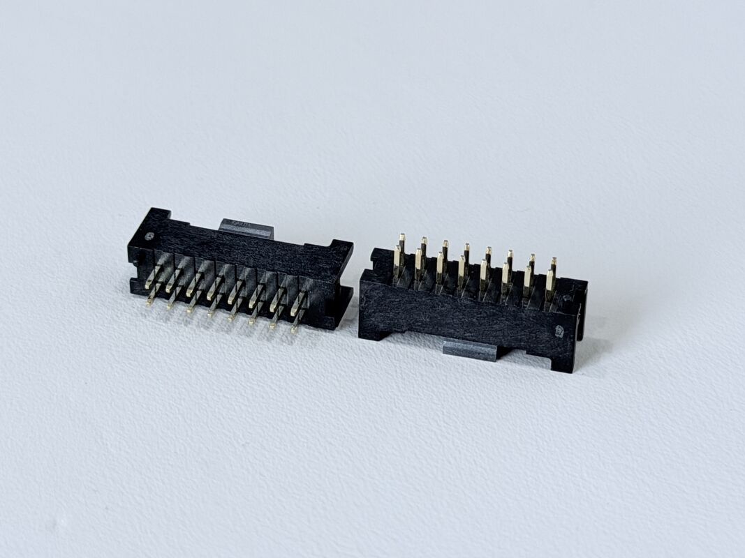 2×8 Pin Header Connector 2.00mm Pitch | Vertical PCB Mount with Post | Gold-Finished Electronic Signal Connector for PCB, Server, Automotive & Industrial Applications