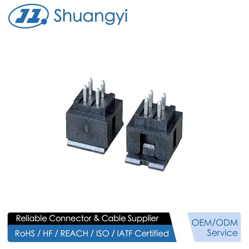 2.00mm Pitch 2×2 Pin Header Connector, Tin-Plated 100µ”, PCB Through-Hole Pin Header for Electronic Signal & Power Applications