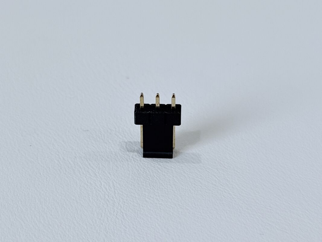 2.54mm Pitch 1×3 Single-Row Pin Header, Gold-Plated PCB Electronic Electrical Terminal Connector for Signal & Power Transmission