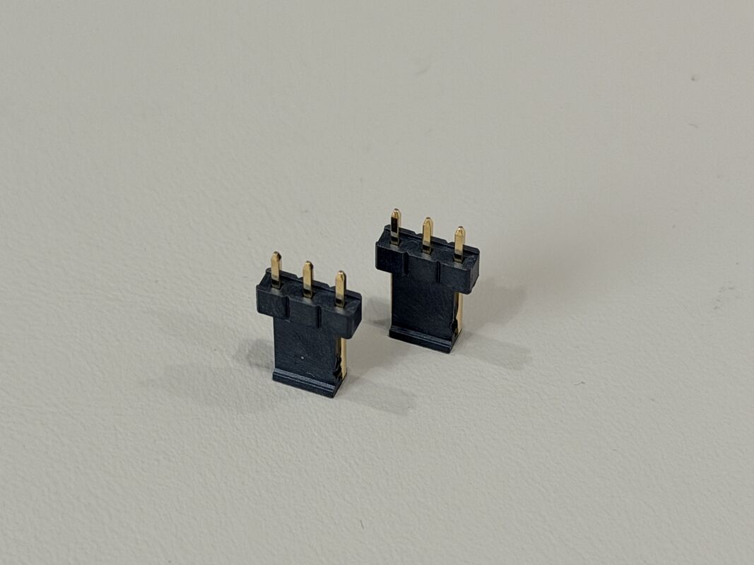 2.54mm Pitch 1×3 Single-Row Pin Header Connector, Gold-Plated PCB Electronic Connector for Signal & Power Transmission