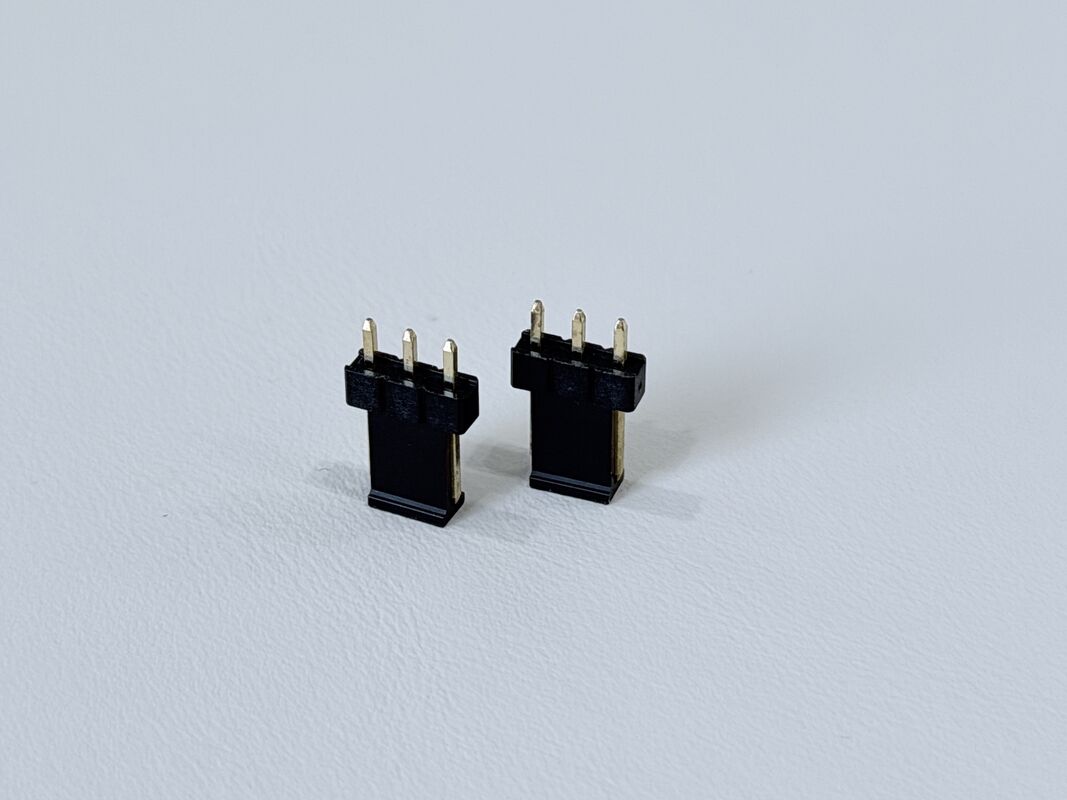 2.54mm Pitch 1×3 Single-Row Pin Header, Gold-Plated PCB Electronic Electrical Terminal Connector for Signal & Power Transmission
