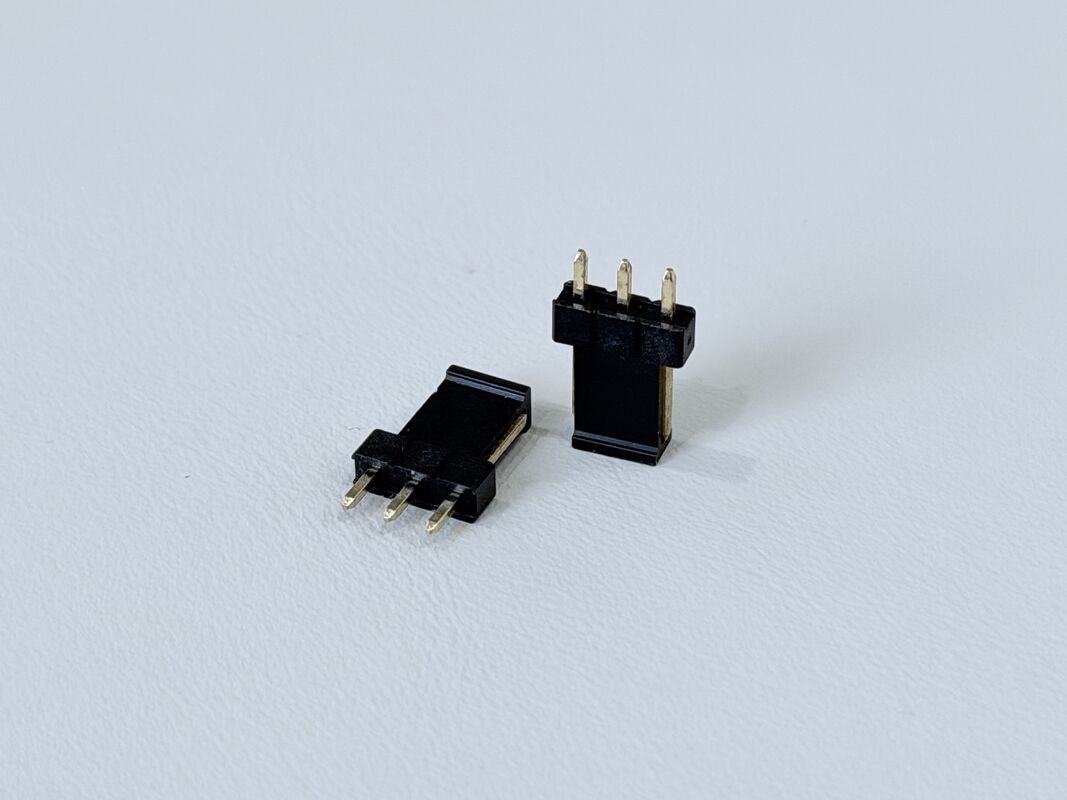 2.54mm Pitch 1×3 Single-Row Pin Header, Gold-Plated PCB Electronic Electrical Terminal Connector for Signal & Power Transmission